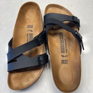 Birkenstock Women's Yao Black Birko-flor EUR 38 US 7 - 7 1/2  Narrow